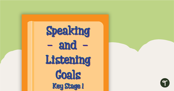 Go to Goal Labels - Speaking and Listening (Key Stage 1) teaching resource