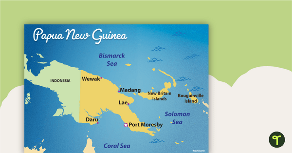 Go to Map of Papua New Guinea teaching resource