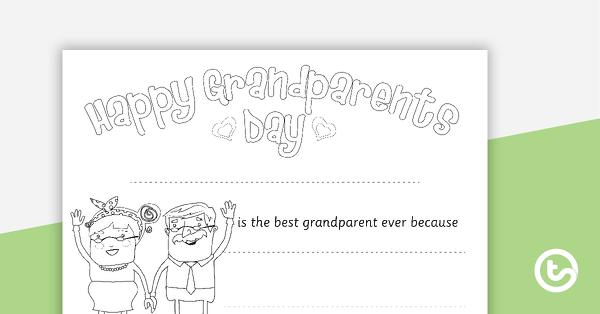 Preview image for Grandparents Day Certificate - teaching resource