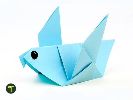 How to Make an Origami Bird — Step-By-Step Instructions for Kids teaching resource