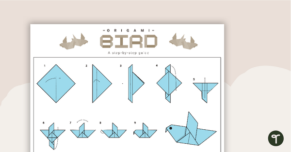 Go to Origami Bird Step-By-Step Instructions teaching resource
