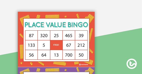 Go to Place Value Bingo Game – Numbers 0–1000 teaching resource