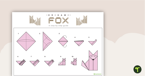 How to Make an Origami Fox — Step-By-Step Instructions for Kids teaching resource