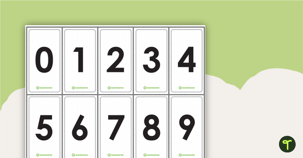 Preview image for 0-9 Digit Cards - teaching resource