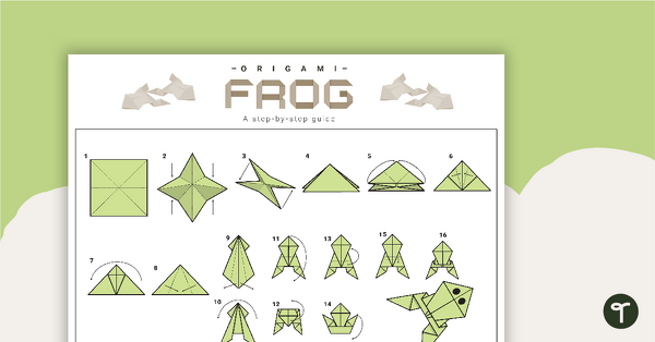 Go to How to Make Frog Origami — Step-By-Step Instructions for Kids teaching resource