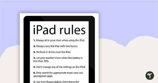 Go to iPad Rules teaching resource