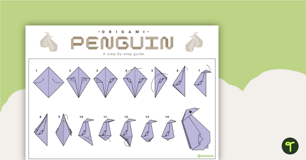 Image of Origami Penguin Step-By-Step Instructions