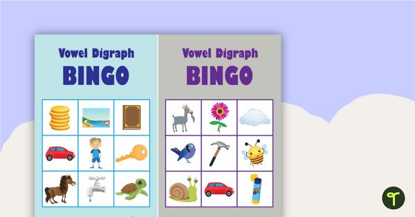 Image of Vowel Digraph Bingo