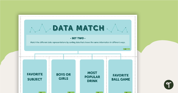 Data Match Game Cards (Set 2) teaching resource