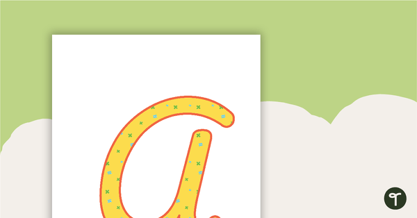 Mathematics Pattern - Letter, Number, and Punctuation Set teaching resource
