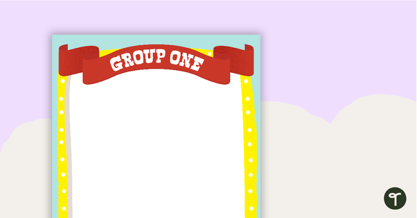 Circus - Grouping Posters teaching resource
