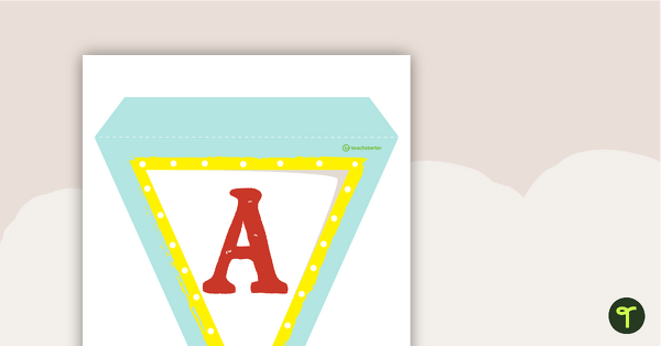 Circus - Letters and Number Bunting teaching resource