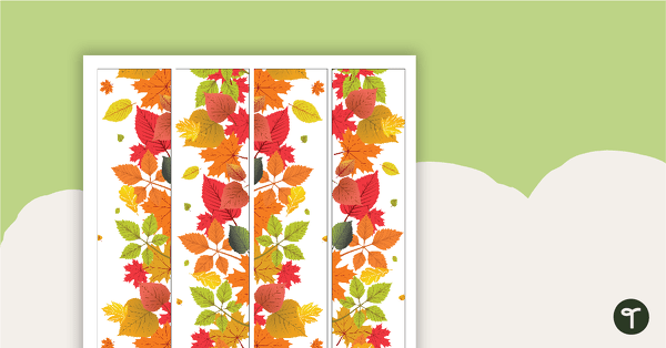 Preview image for Fall Leaves - Border Trimmers - teaching resource
