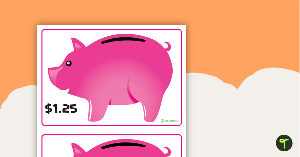 Piggy Banks V2 (Australian Currency) teaching resource
