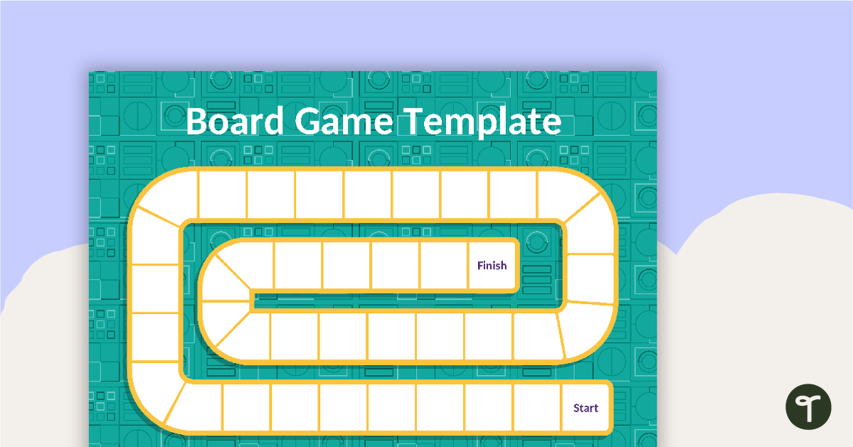 Blank Game Board - Green - V1 teaching resource