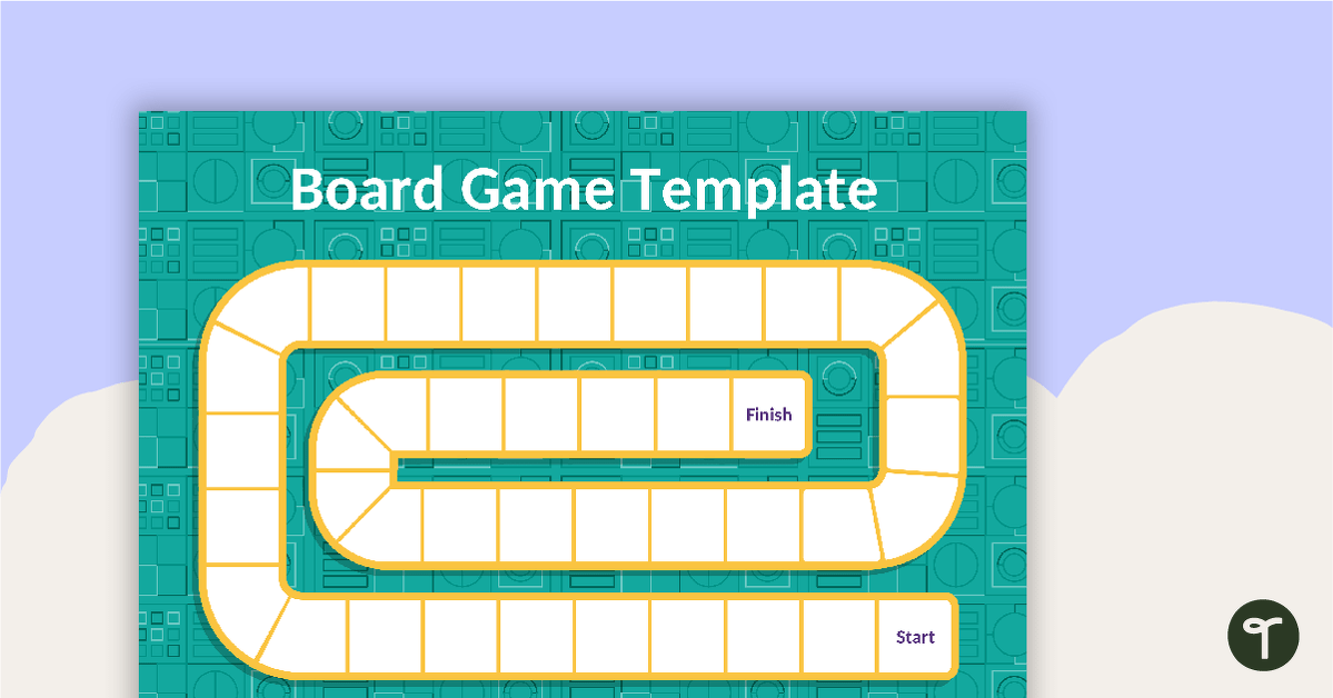 Editable Race and Trace Board Game for Word Work