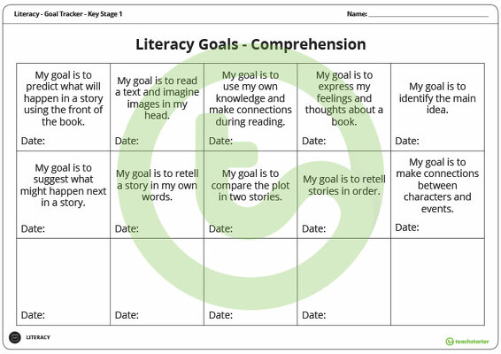 Goals - Comprehension (Key Stage 1) teaching resource