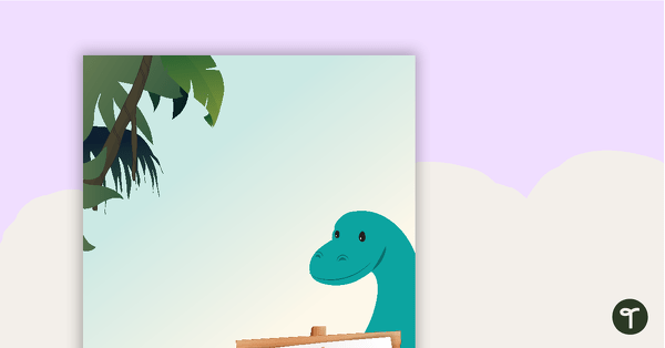 Dinosaurs - Bathroom Break Poster teaching resource