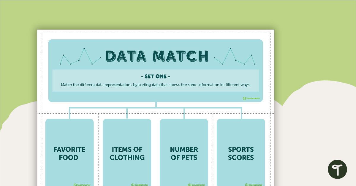 Data Match Game Cards (Set 1) teaching resource