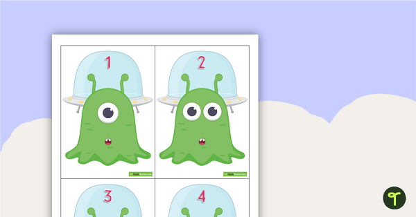 Preview image for Alien Number Sequencing Cards - 1 to 20 - teaching resource