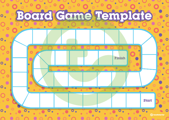 Blank Game Board - Yellow - V1 teaching resource