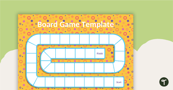 Blank Game Board - Yellow - V1 teaching resource