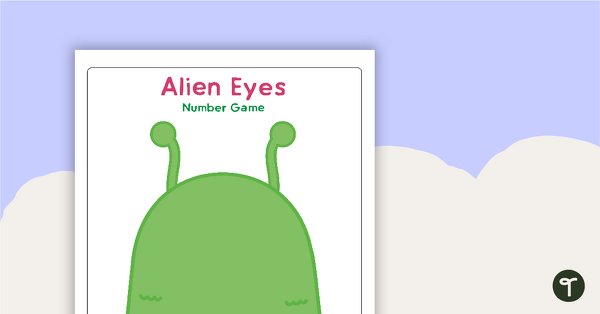 Alien Eyes - Number Game teaching resource