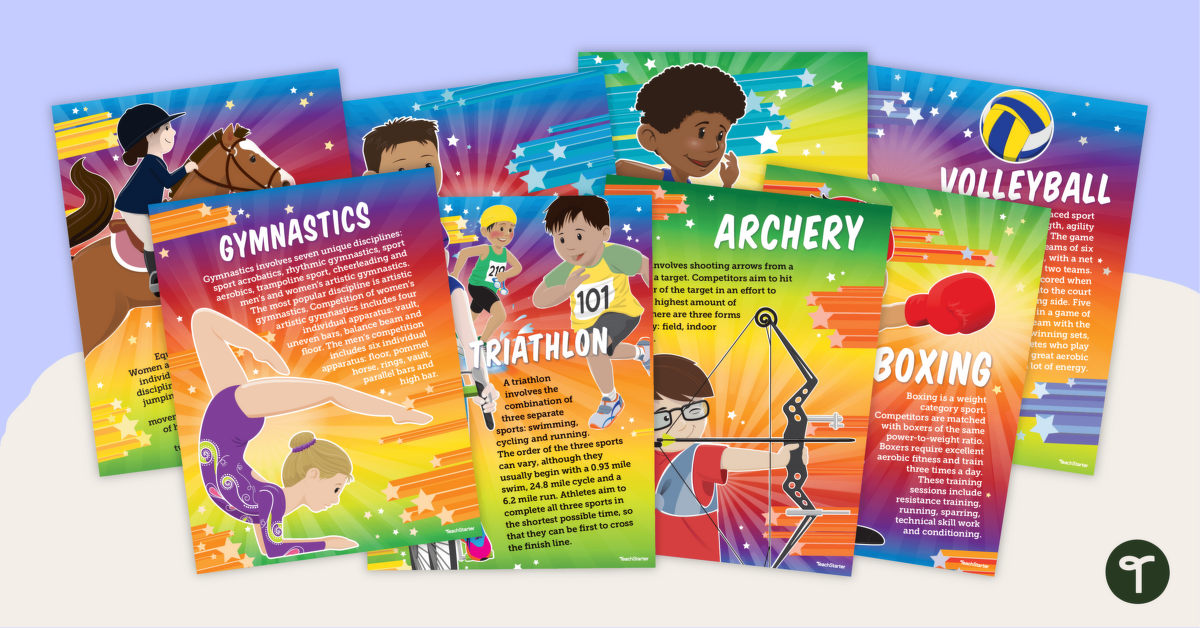 Sports in the Olympic Games Poster Pack teaching-resource