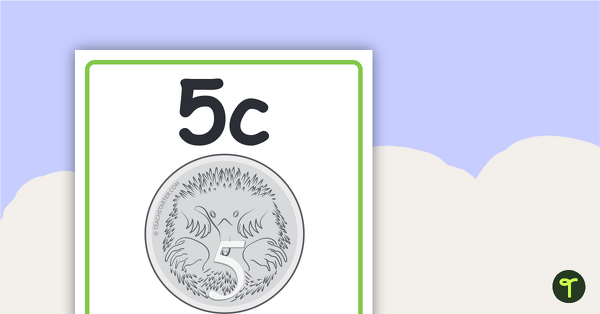 Individual Australian Currency Posters teaching resource