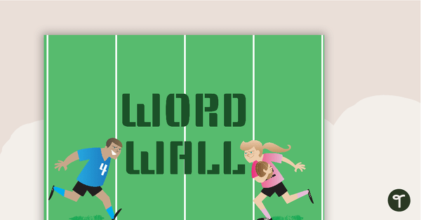 Go to Rugby Theme - Word Wall Template teaching resource