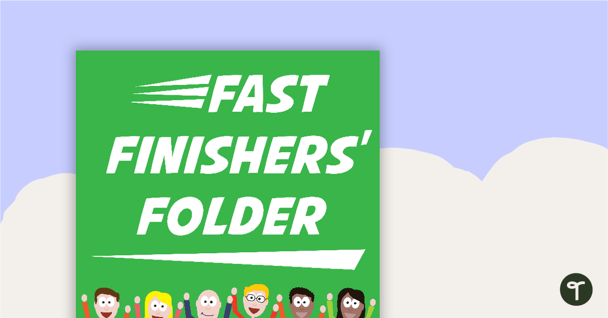 Fast Finishers' Folder - Middle Elementary teaching resource