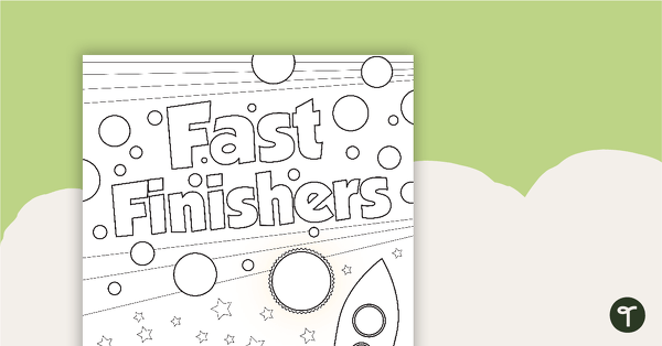 Fast Finisher Booklet - Middle Elementary teaching resource