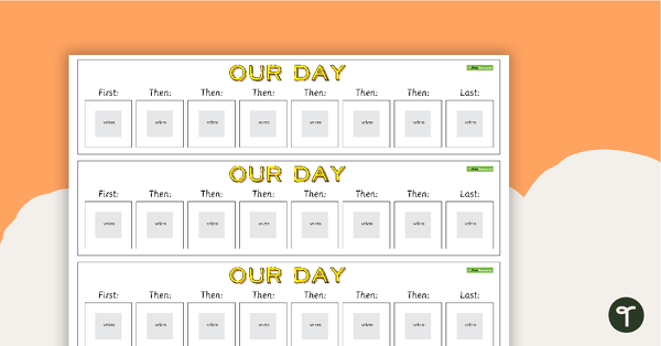 Preview image for Visual Daily Schedule - Desk Strip - teaching resource