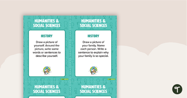 Fast Finisher Humanities and Social Sciences Task Cards - Foundation teaching resource