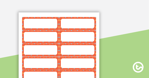 Go to Shapes Pattern - Name Tags teaching resource