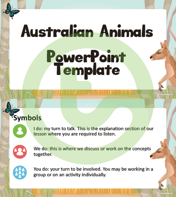 Australian Animals - PowerPoint Template teaching resource