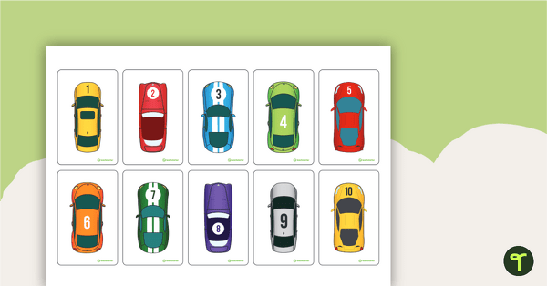 Preview image for 1 to 20 Parking Lot Number Match - teaching resource