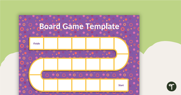 Blank Game Board - Purple - V2 teaching resource