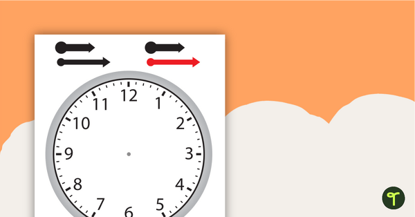 Preview image for Clock Template - teaching resource