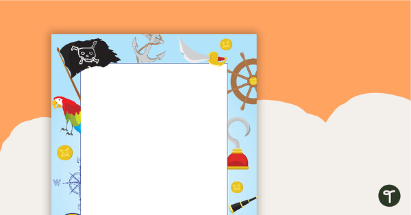 Pirate Page Border - Pirate Pictures teaching resource