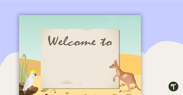 Go to Australian Animals - Welcome Sign and Name Tags teaching resource