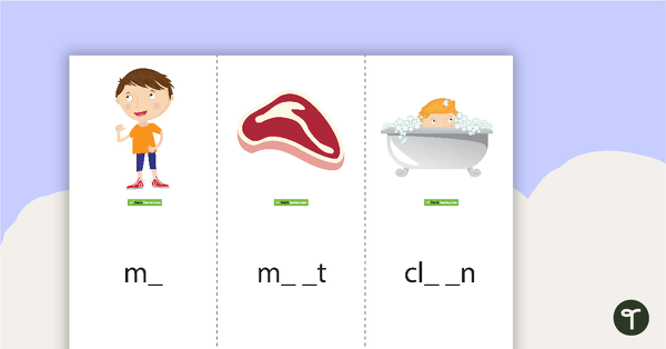 Preview image for Phoneme Match-Up Activity - e, ea, ee, y, ey - teaching resource