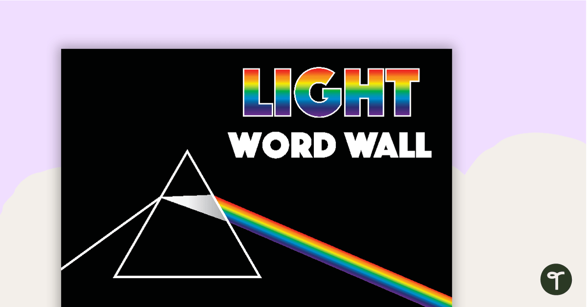 Light Word Wall Vocabulary teaching resource