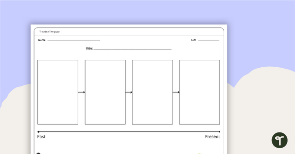 Image of Blank Timeline Template