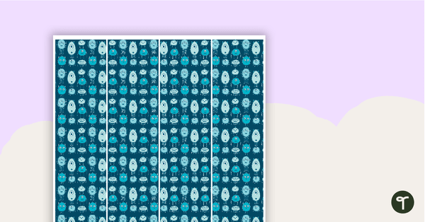 Go to Monster Pattern - Border Trimmers teaching resource