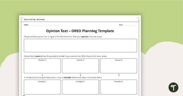 Opinion Text Writing Prompts - Complete Set teaching resource