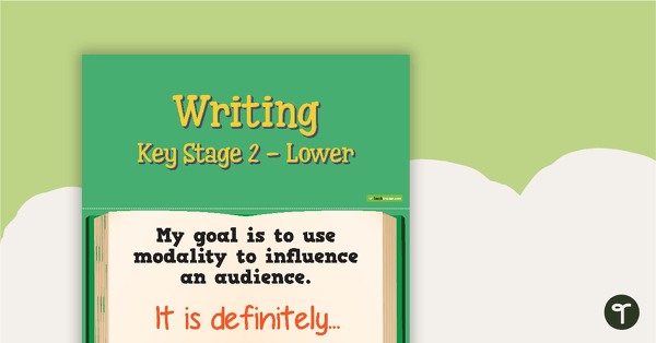 Goals - Writing (Key Stage 2 - Lower) teaching resource