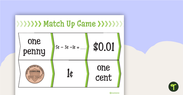 Go to Money Matchup Activity - US Currency teaching resource