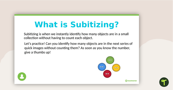 Subitizing Small Collections PowerPoint teaching resource