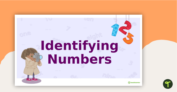 Preview image for Identifying Numbers PowerPoint - teaching resource